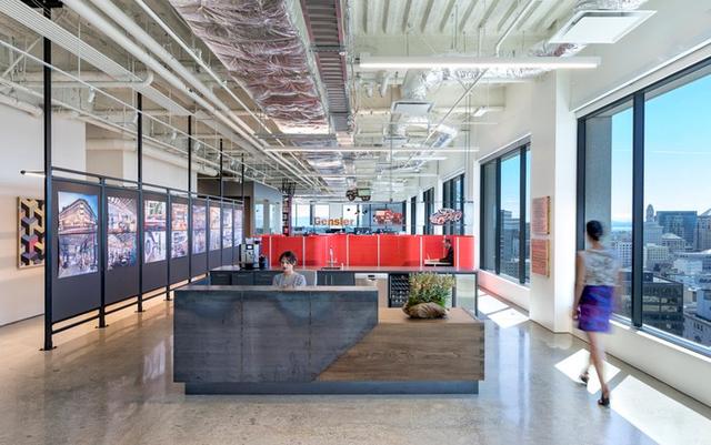 樂享純凈藍(lán)天白云之境！在Gensler設(shè)計公司辦公室工作倍兒